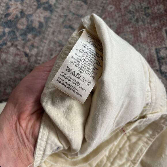 Anthropologie Pilcro Embroidered Cropped Bow Pants - Picture 6 of 10